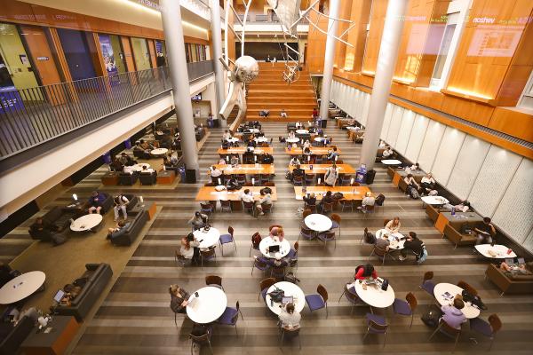 This is a photo of students studying at the University of Kentucky. 