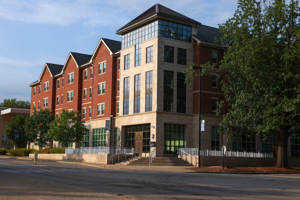 The Lewis Honors College building front-view from the street.