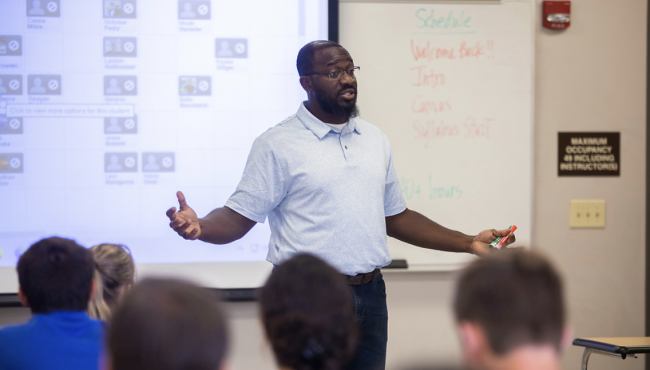 Conrad Davis classroom