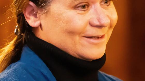Headshot of Kathleen Montgomery in a black turtleneck.