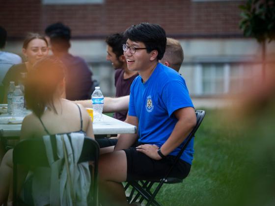 Photo of student at international student picnic