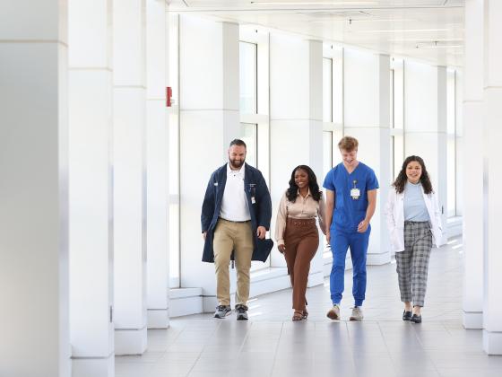 Photo of interprofessional health college students