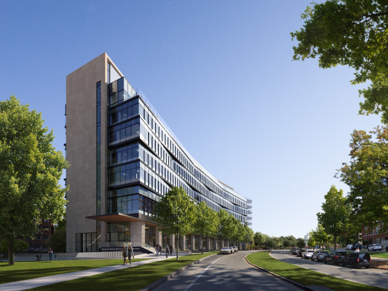 View of building from University Drive. 
