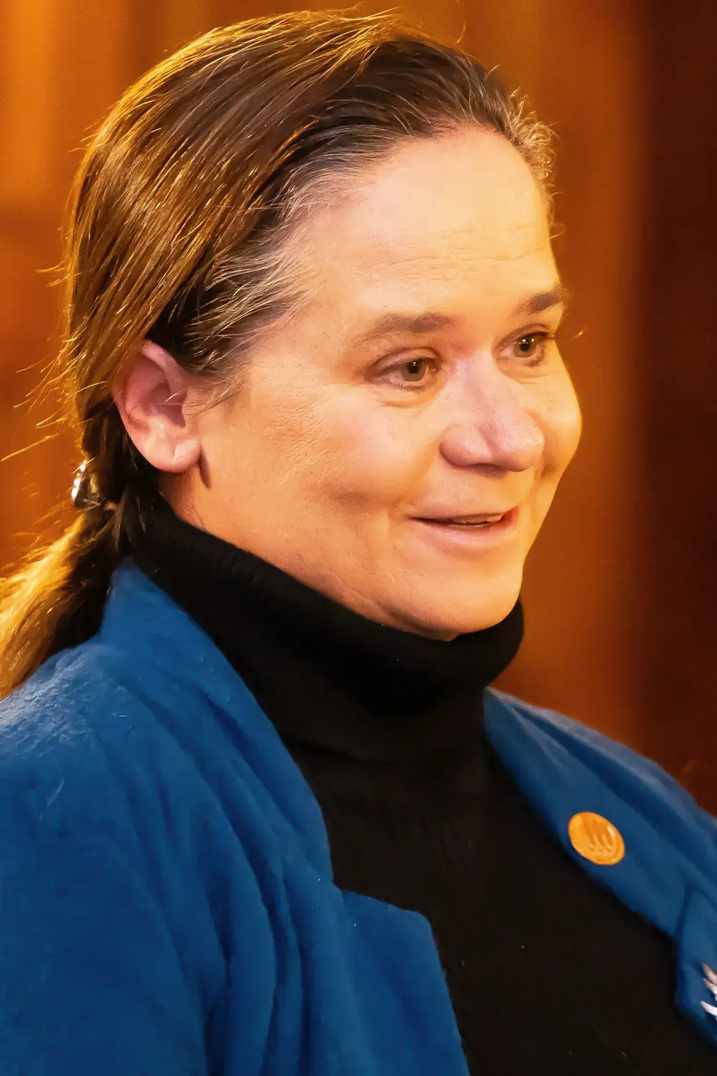 Headshot of Kathleen Montgomery in a black turtleneck.